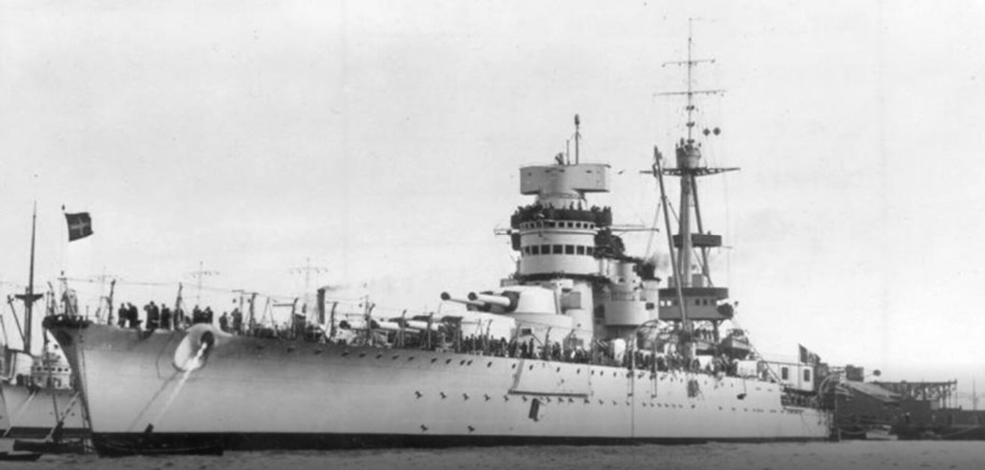 Линейный корабль «Джулио Чезаре» после модернизации. 1937 год - РИА Новости, 1920, 29.10.2020