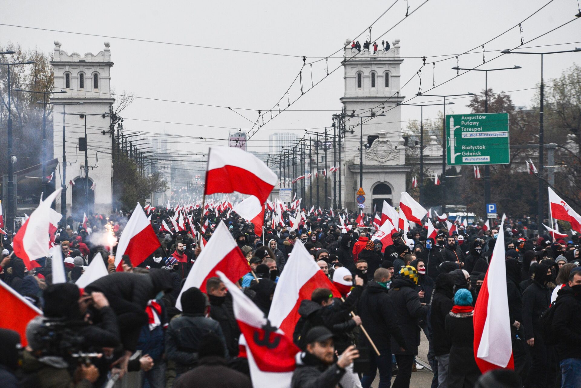 Марш националистов в Варшаве - РИА Новости, 1920, 04.06.2021
