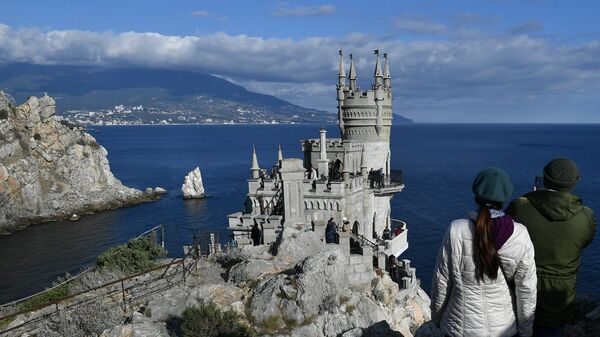 Открытие дворца-замка Ласточкино гнездо в Крыму