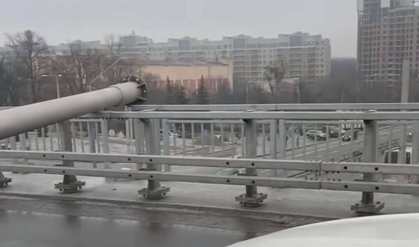 Шулявский мост упало три столба
