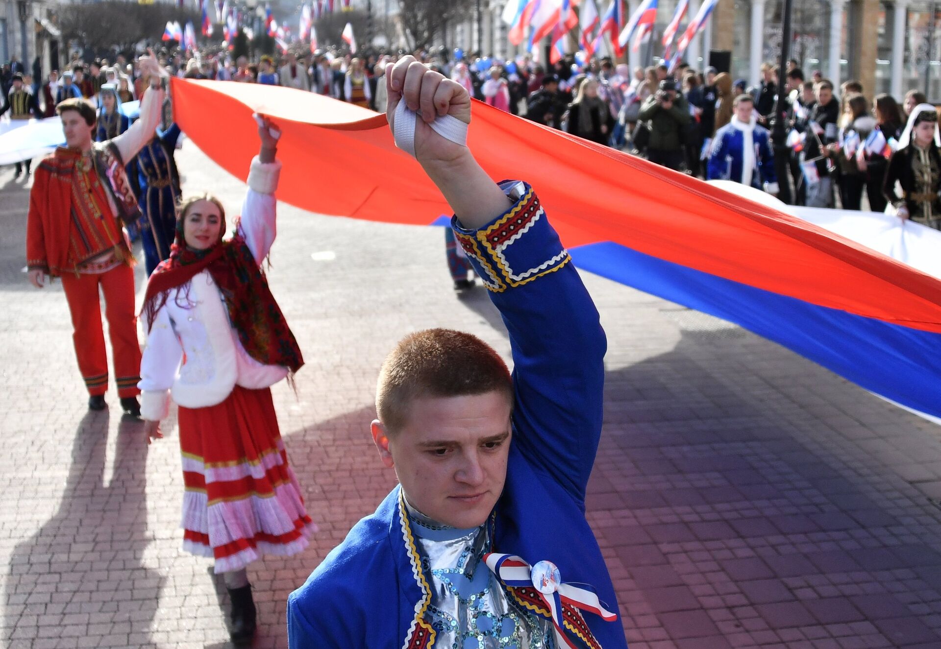Празднование 5-й годовщины воссоединения Крыма с Россией - РИА Новости, 1920, 18.03.2021