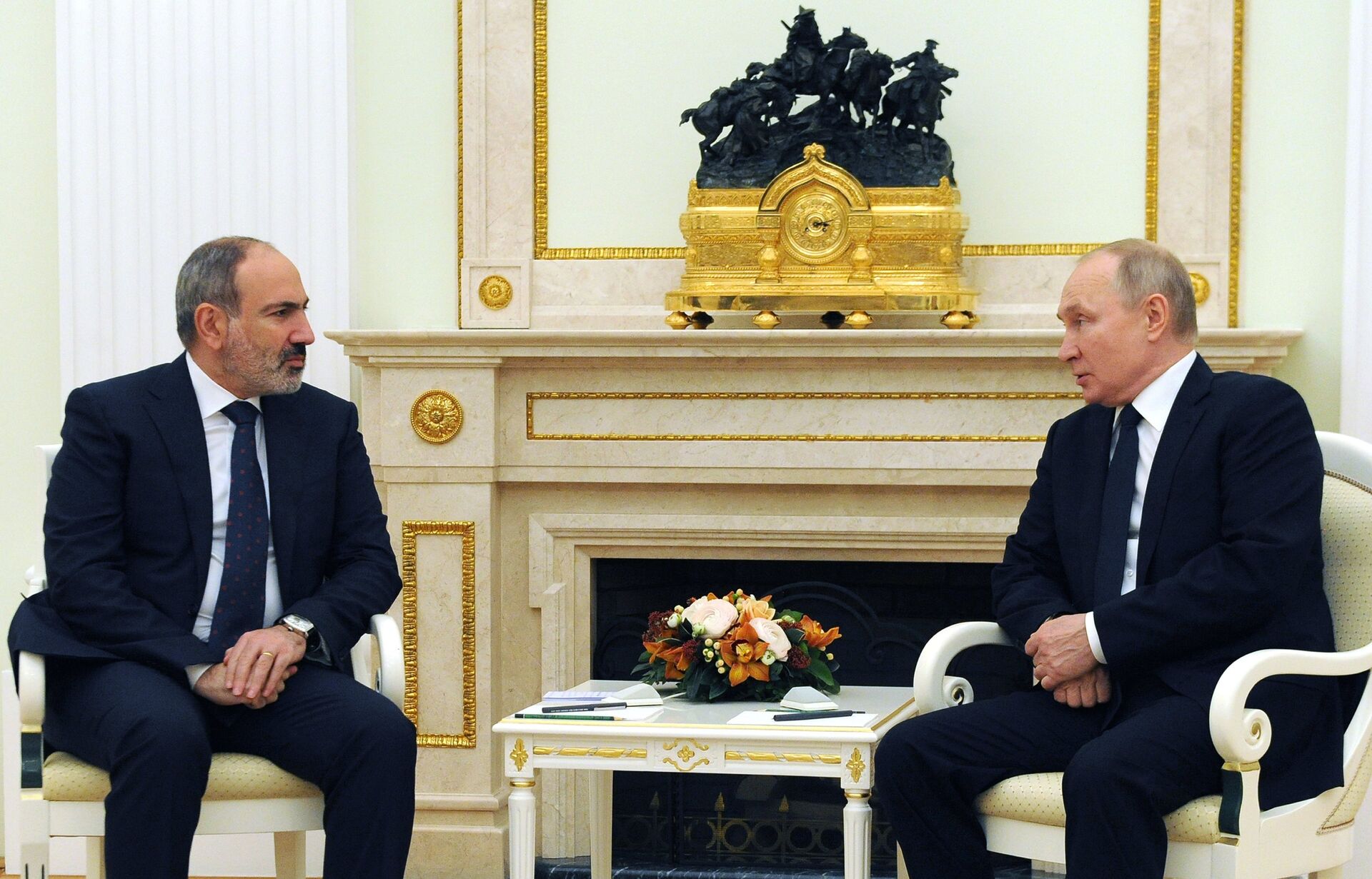 Президент РФ В. Путин провел встречу с премьер-министром Армении Н. Пашиняном - РИА Новости, 1920, 03.07.2021