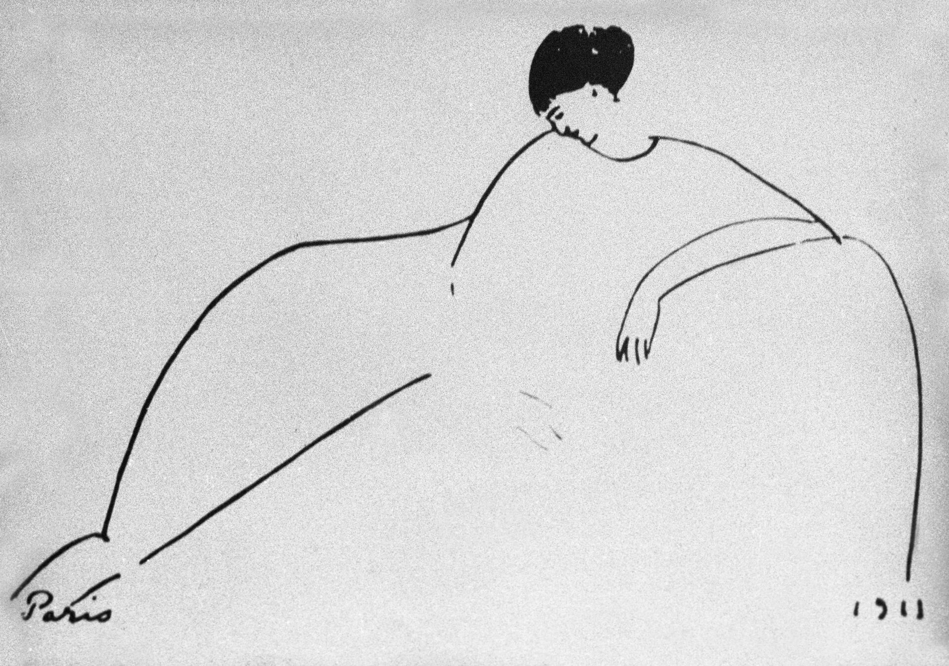 Портрет Анны Ахматовой, написанный художником Амадео Модильяни  - РИА Новости, 1920, 11.04.2026