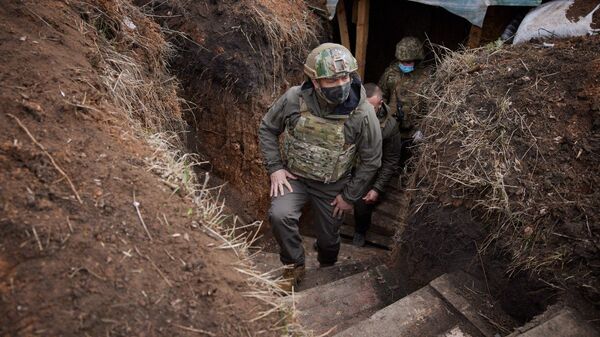 Зеленский ВСУ АТО ООС Донбасс окопы камуфляж