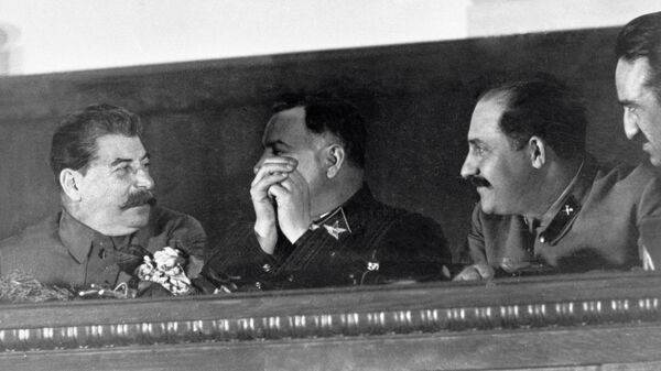 Иосиф Сталин, Климент Ворошилов, Лазарь Каганович