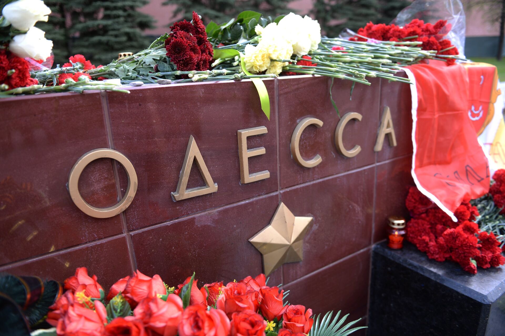 Акции в память о погибших при пожаре в одесском Доме профсоюзов в Москве - РИА Новости, 1920, 16.06.2022