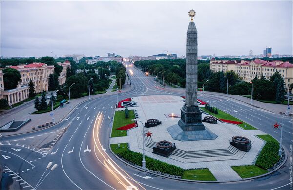 Площадь Победы Минск Белоруссия