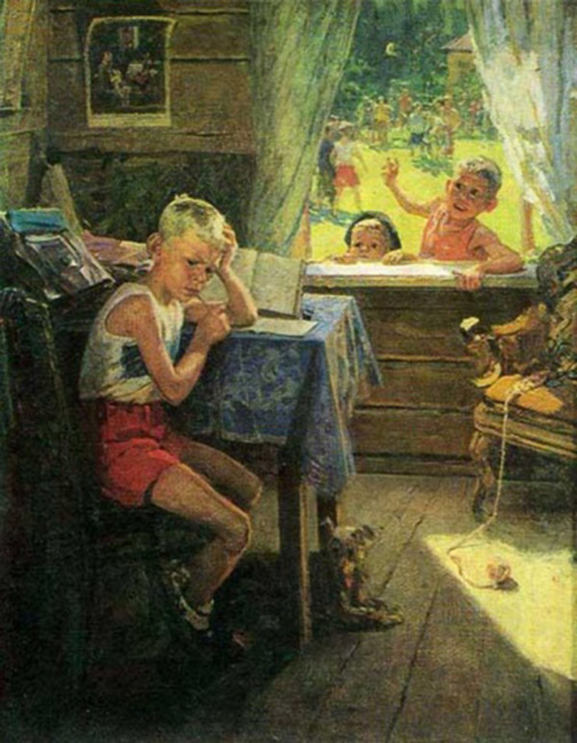 Фёдор Решетников Переэкзаменовка, 1954 год Фёдор Решетников Переэкзаменовка, 1954 год - РИА Новости, 1920, 09.10.2021