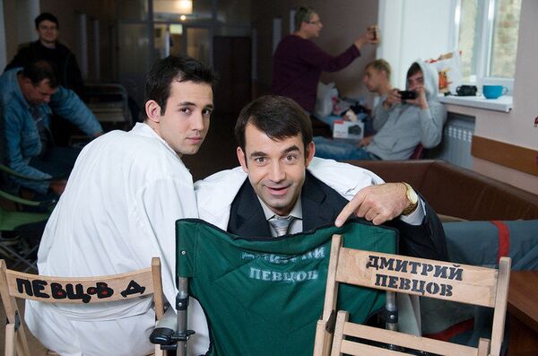 Дмитрий Певцов с сыном Даниилом