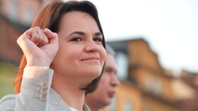 Встреча С. Тихановской с белорусами в Варшаве