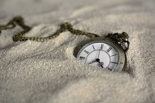 часы, время, песок