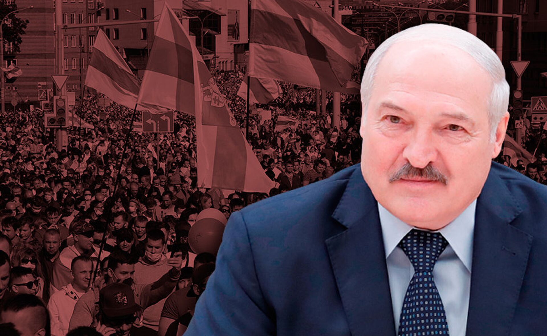 Лукашенко протесты коллаж - РИА Новости, 1920, 27.07.2021
