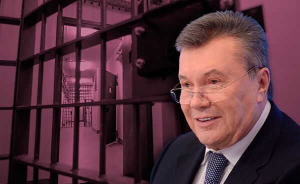 Янукович тюрьма коллаж