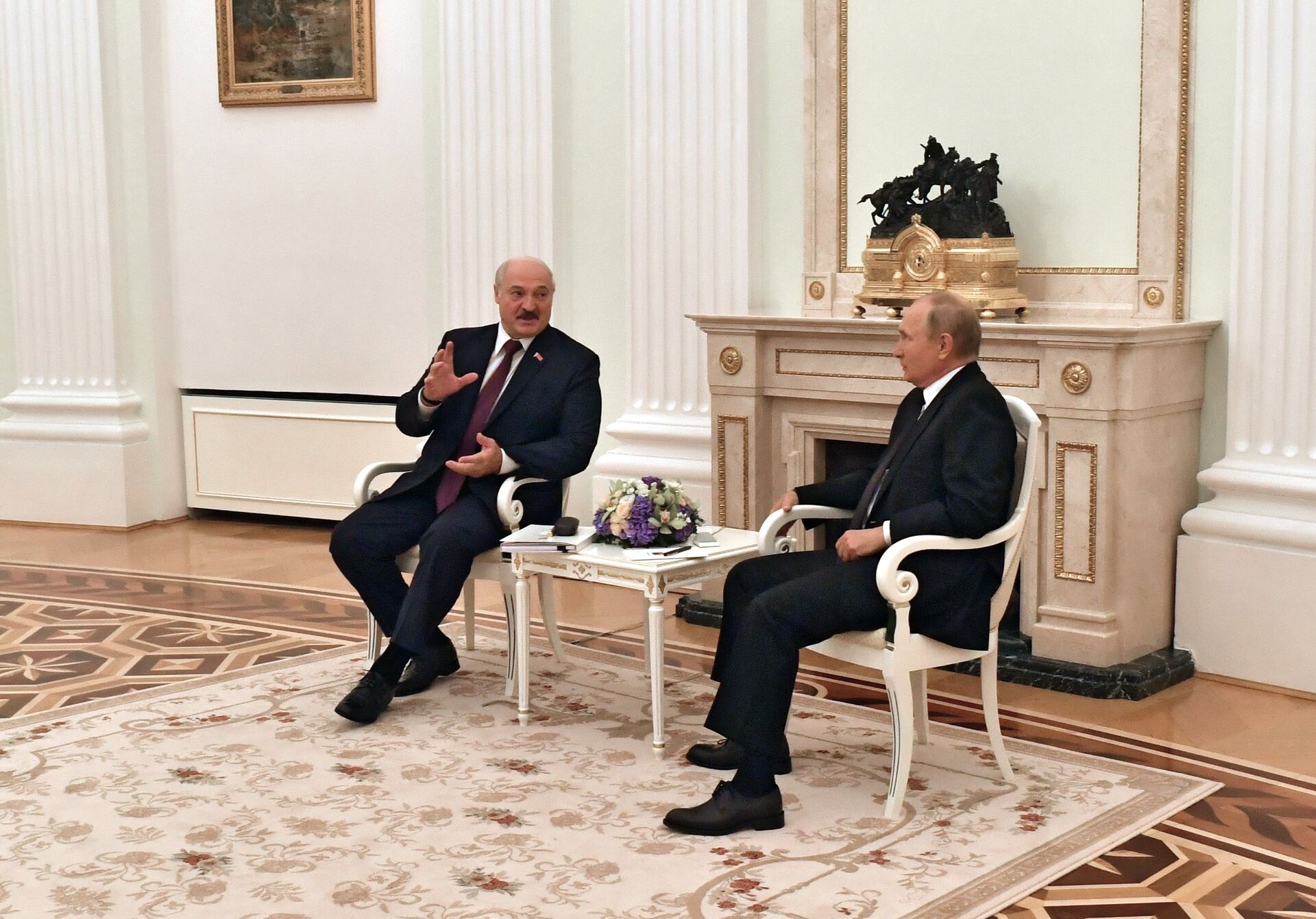 Переговоры президента РФ В. Путина с президентом Белоруссии А. Лукашенко - РИА Новости, 1920, 10.09.2021