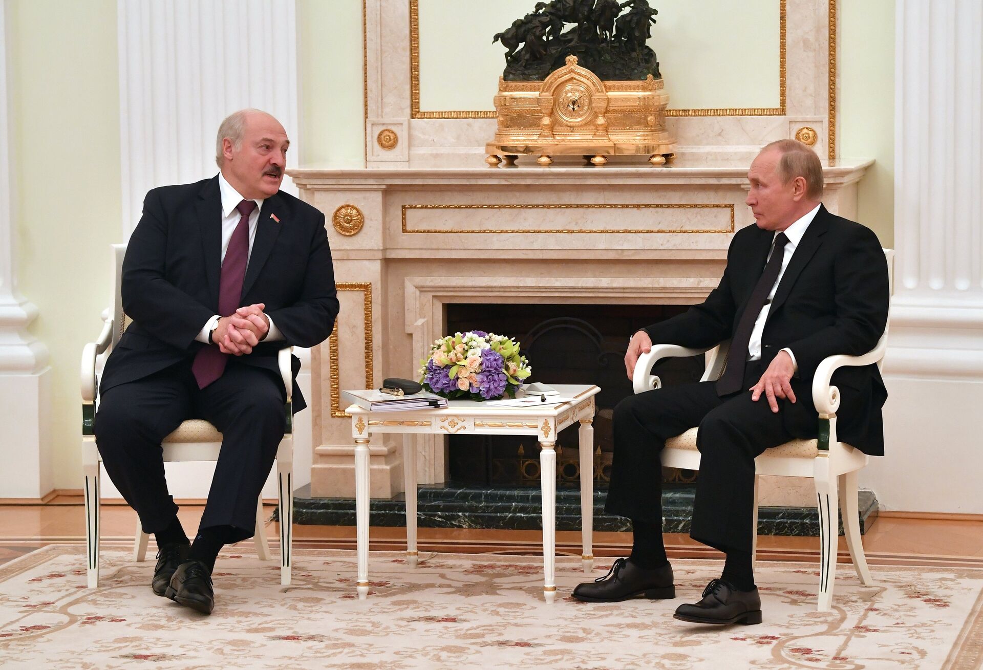 Переговоры президента РФ В. Путина с президентом Белоруссии А. Лукашенко - РИА Новости, 1920, 11.03.2022