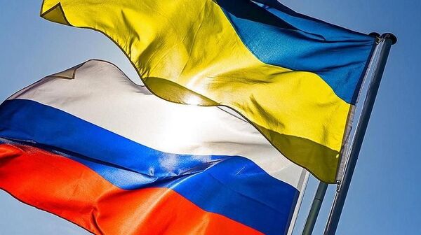 флаги Украина Россия