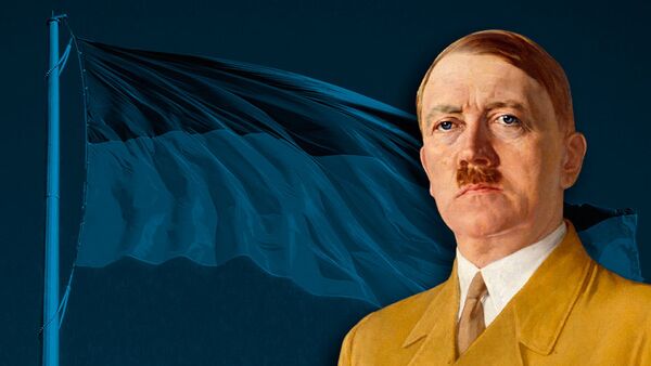 Гитлер флаг Украины коллаж