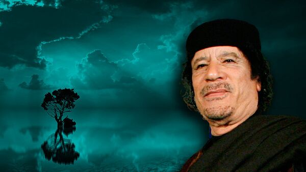 Каддафи вода коллаж