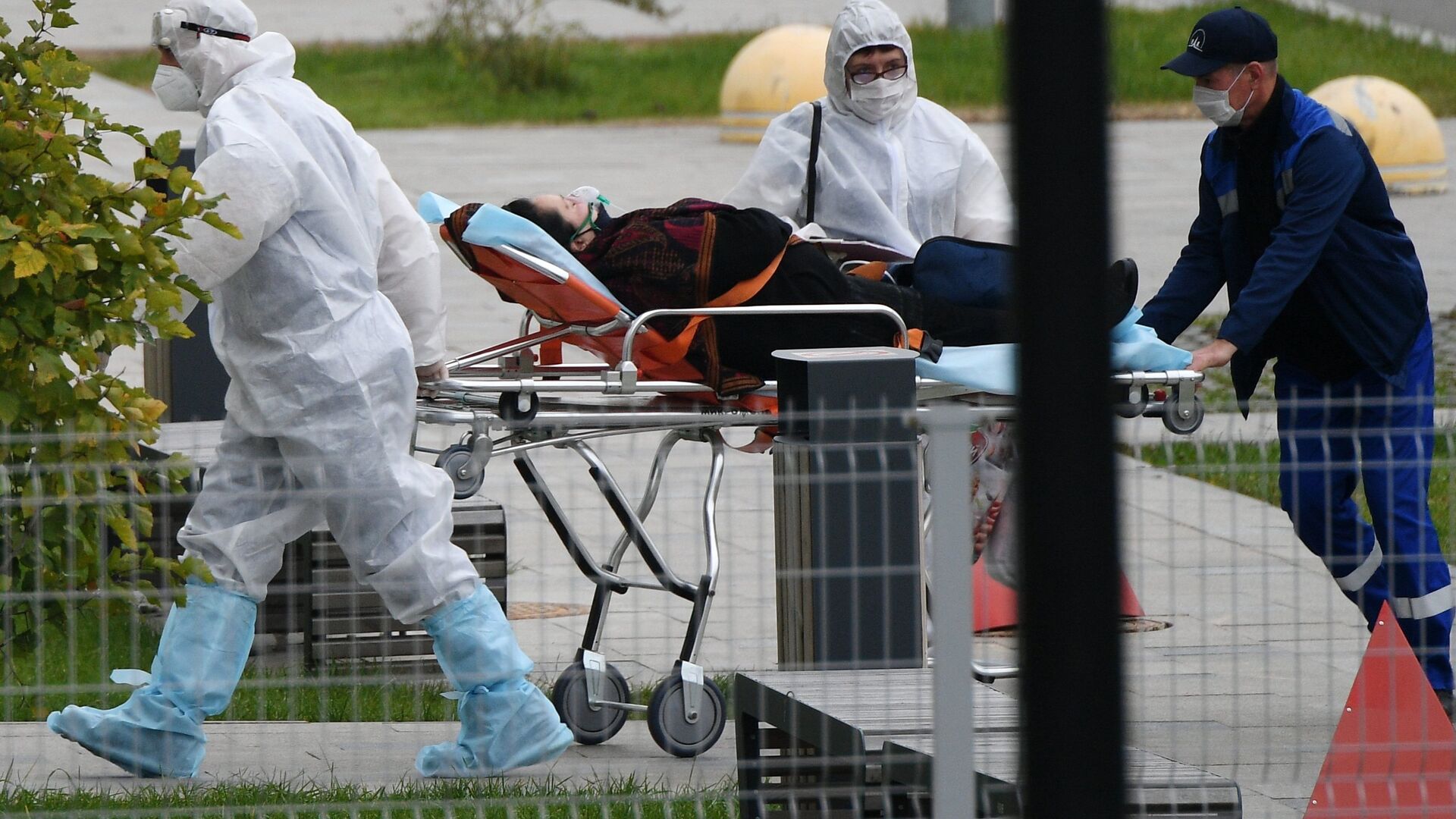 Карантинный центр в Коммунарке во время пандемии коронавируса COVID-19 Карантинный центр в Коммунарке во время пандемии коронавируса COVID-19 - РИА Новости, 1920, 29.10.2021