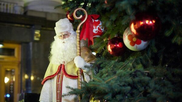 Новый год Киев Елка Дед Мороз Украина