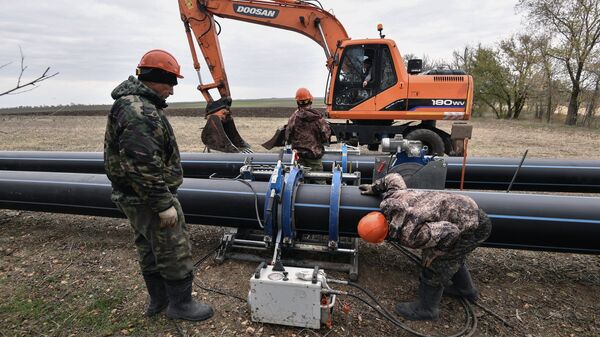 В Крыму началась укладка труб нового водовода для Симферополя