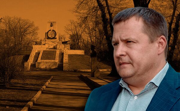 Борис Филатов парк памятник героям Севастополя коллаж