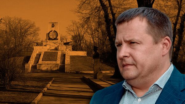 Борис Филатов парк памятник героям Севастополя коллаж