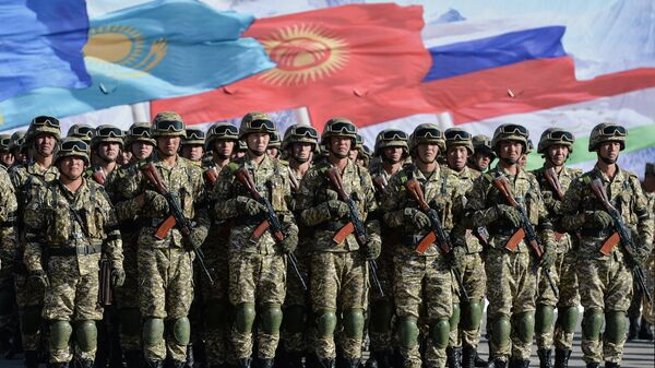 Военные учения ОДКБ Рубеж-2021 в Киргизии