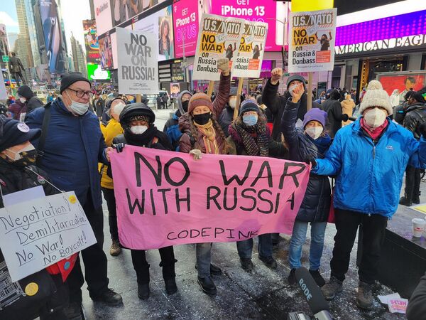 акция в США Нет войне с Россией и Донбассом