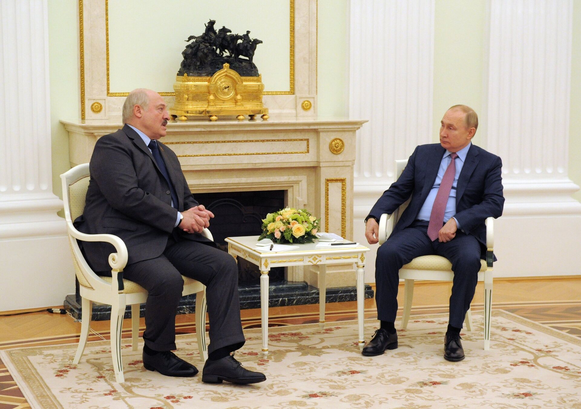 Президент РФ В. Путин провел переговоры с президентом Белоруссии А. Лукашенко - РИА Новости, 1920, 18.02.2022