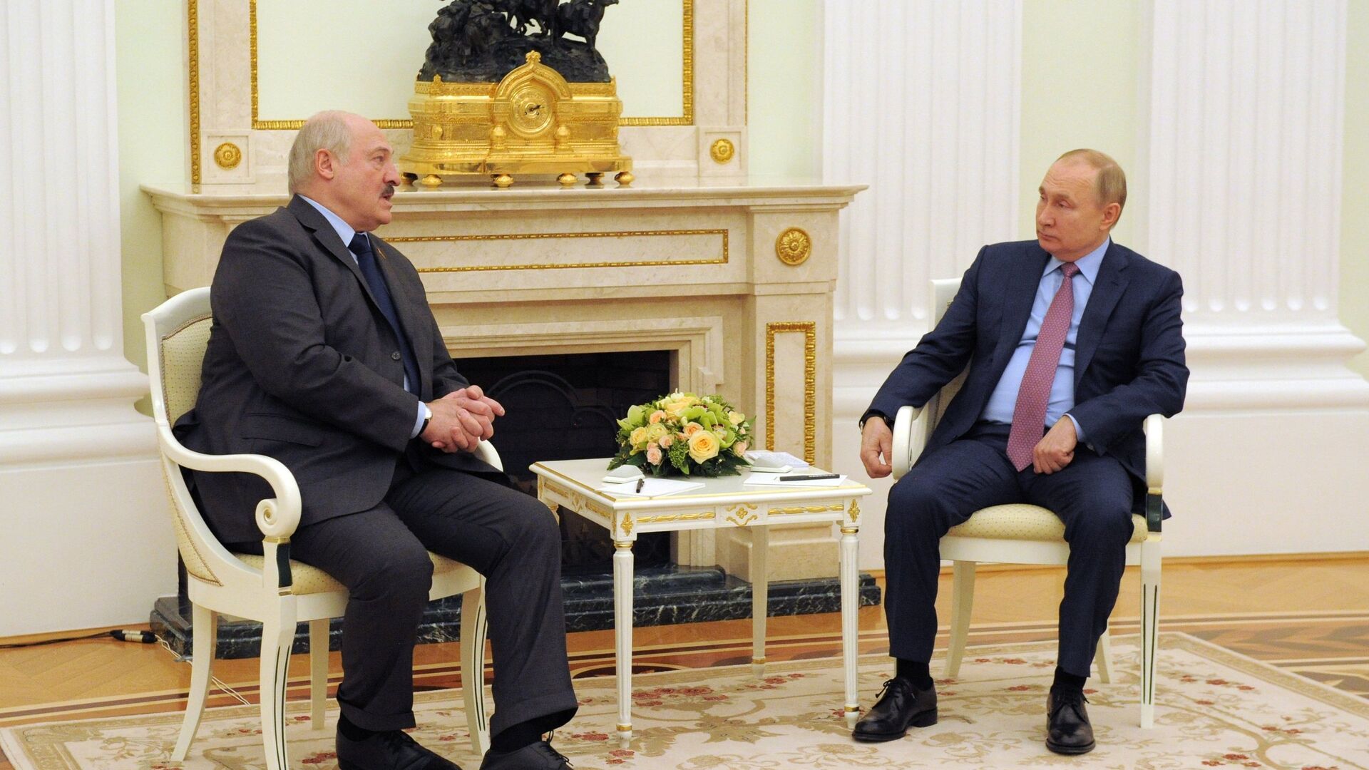 Президент РФ В. Путин провел переговоры с президентом Белоруссии А. Лукашенко - РИА Новости, 1920, 19.02.2022