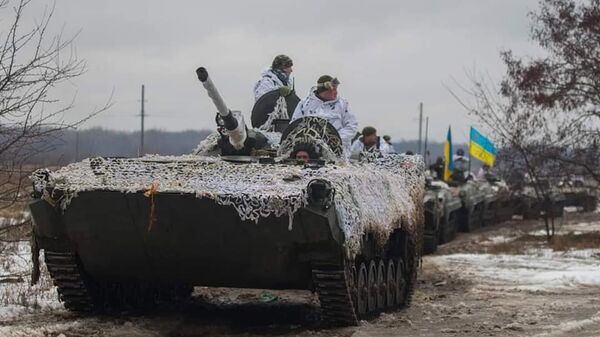 ВСУ Украина  танки флаг оружие бтр