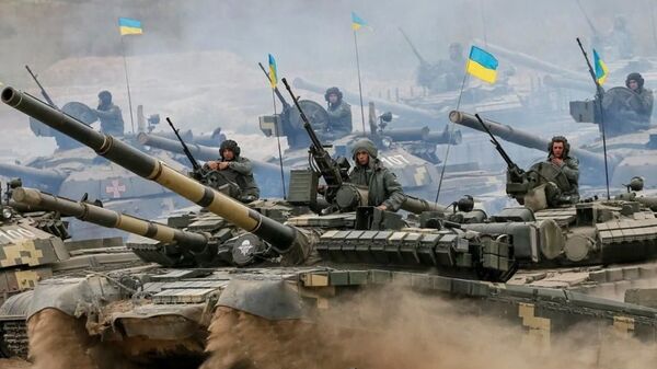 ВСУ военная техника танки оружие Украина флаг