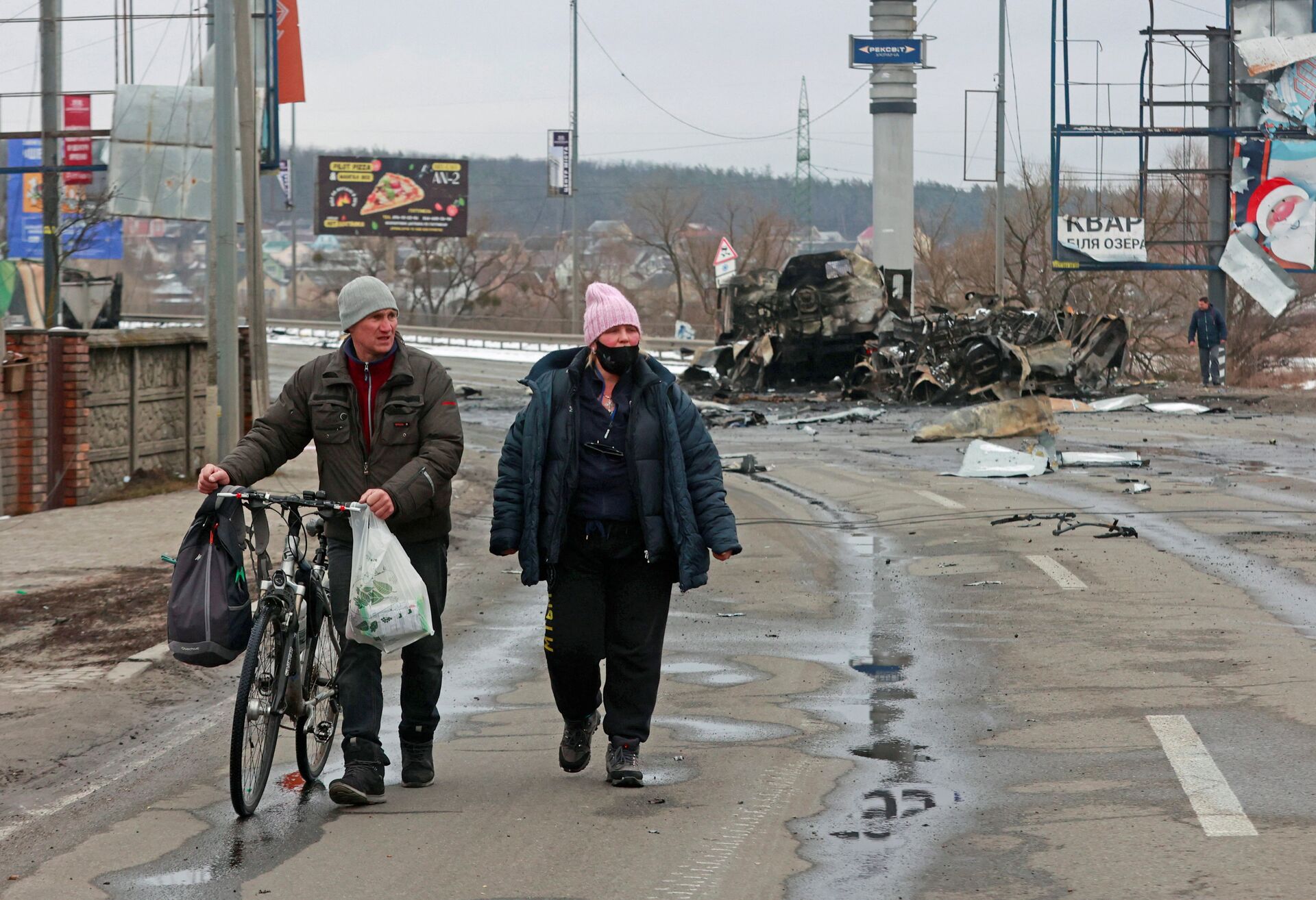 Украина Буча Киевская область война уничтоженная военная техника оружие всу танк Украина Буча Киевская область война уничтоженная военная техника оружие всу танк - РИА Новости, 1920, 13.05.2025