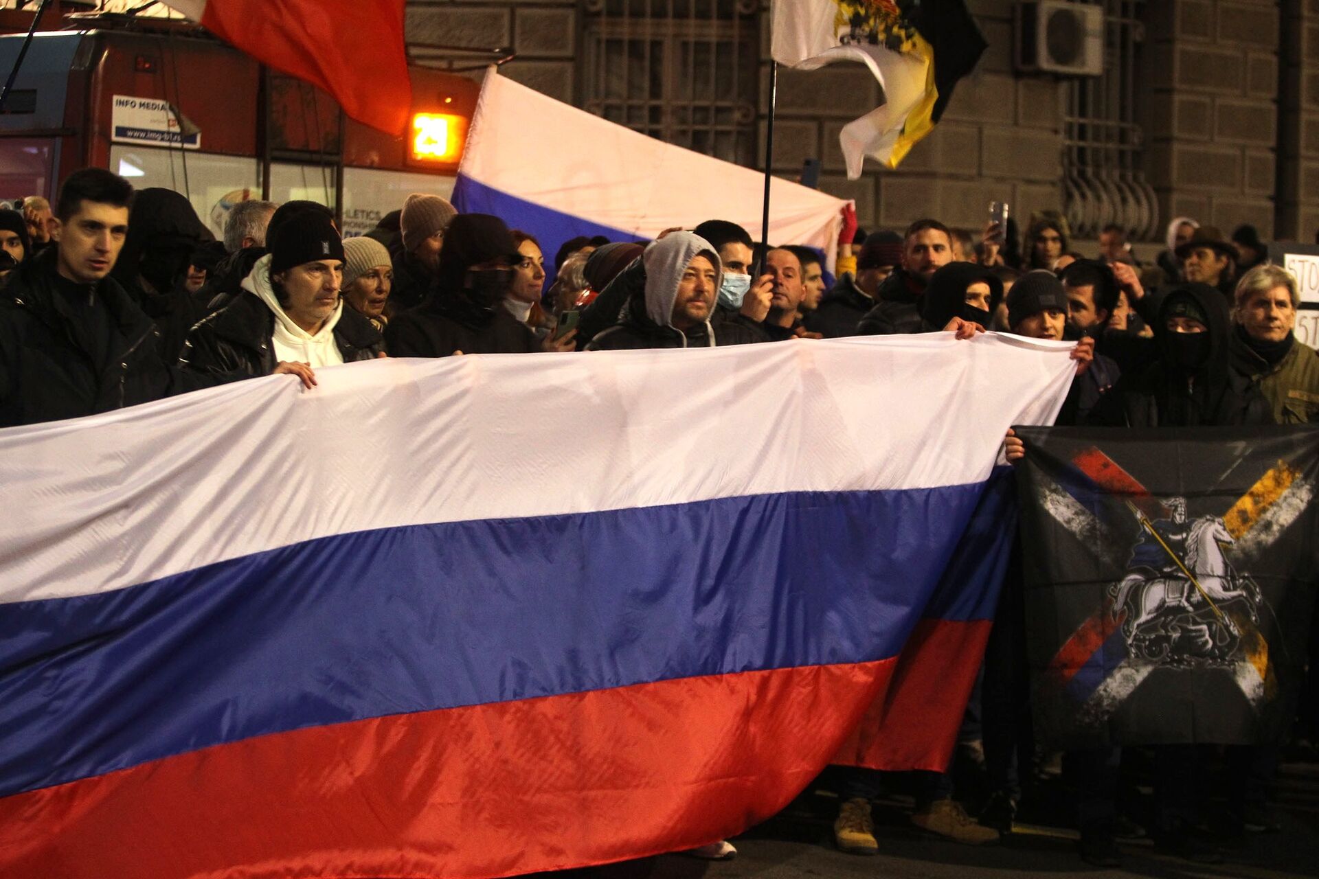 Народный митинг в поддержку России в Белграде - РИА Новости, 1920, 05.03.2022