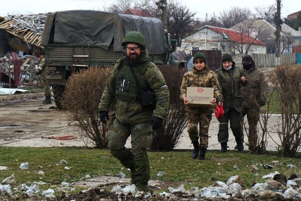 Освобожденный Народной милицией ДНР поселок Сартана