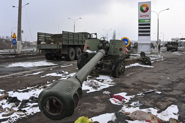 Брошенная Вооруженными силами Украины военная техника в Херсонской области