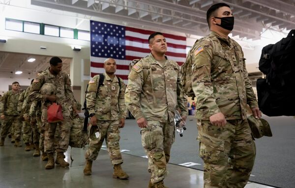 Армия США солдаты военнослужащие флаг