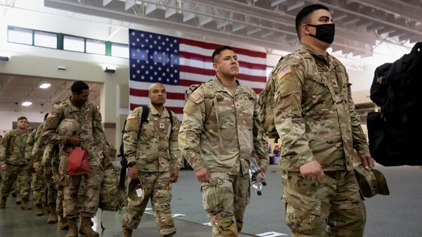 Армия США солдаты военнослужащие флаг