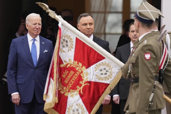 Байден Дуда флаг Польша