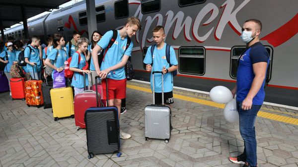 Отправка детей в Артек