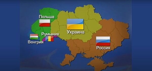 Карта раздела Украины