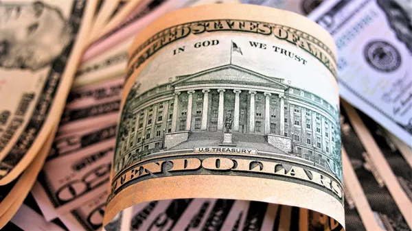 Доллар банкнота США валюта деньги