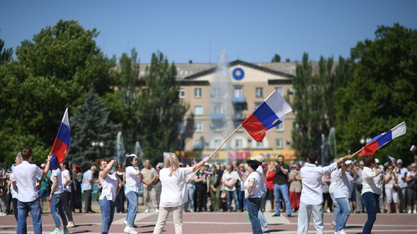 Празднование Дня России в Мелитополе