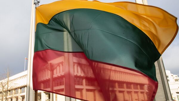 Литва флаг правительство здание Сейм Литовской Республики