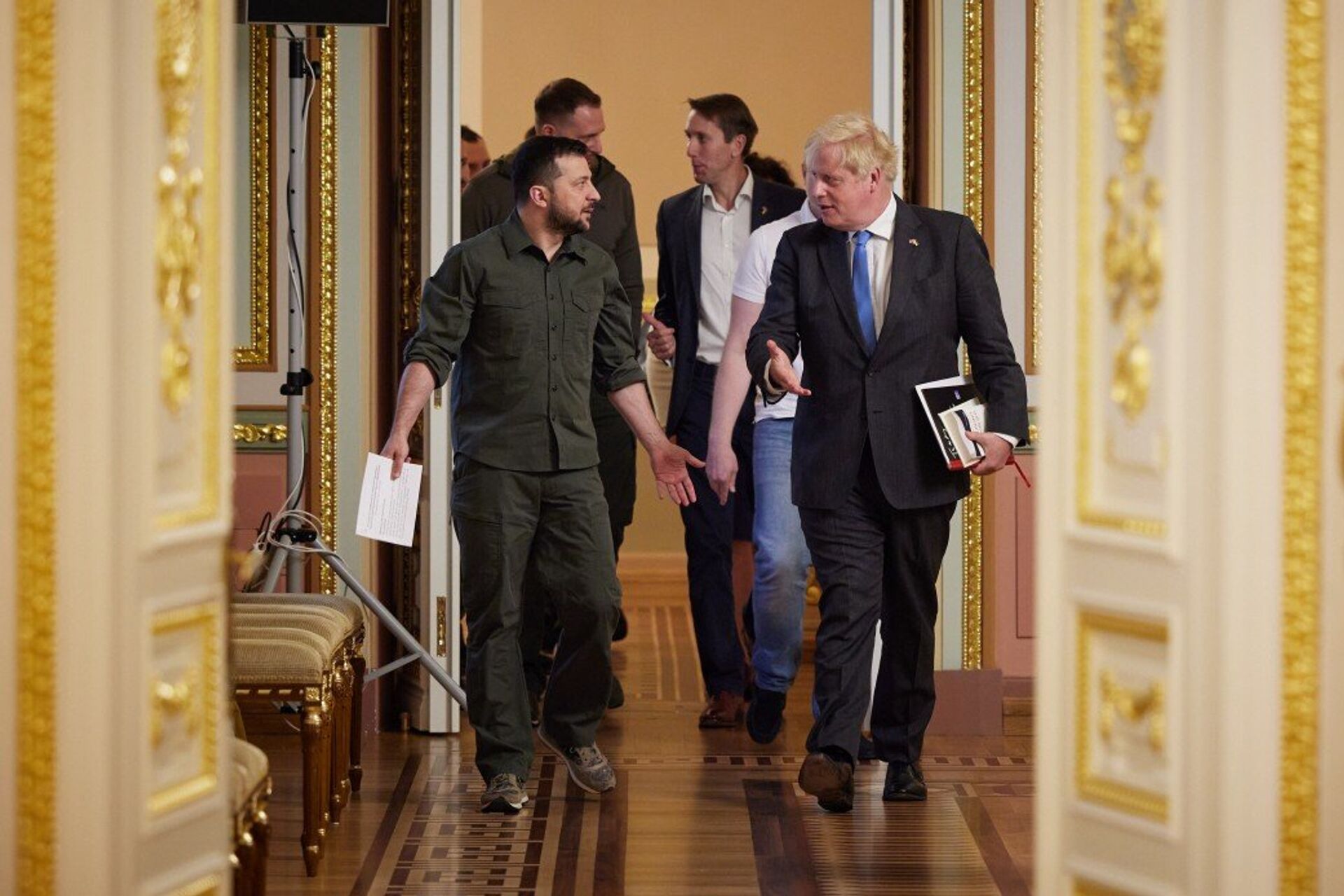 Борис Джонсон Зеленский Киев - РИА Новости, 1920, 19.09.2025