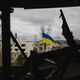 Украина флаг разрушения