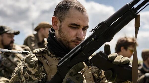  ВСУ  украинский военнослужащий наемник оружие